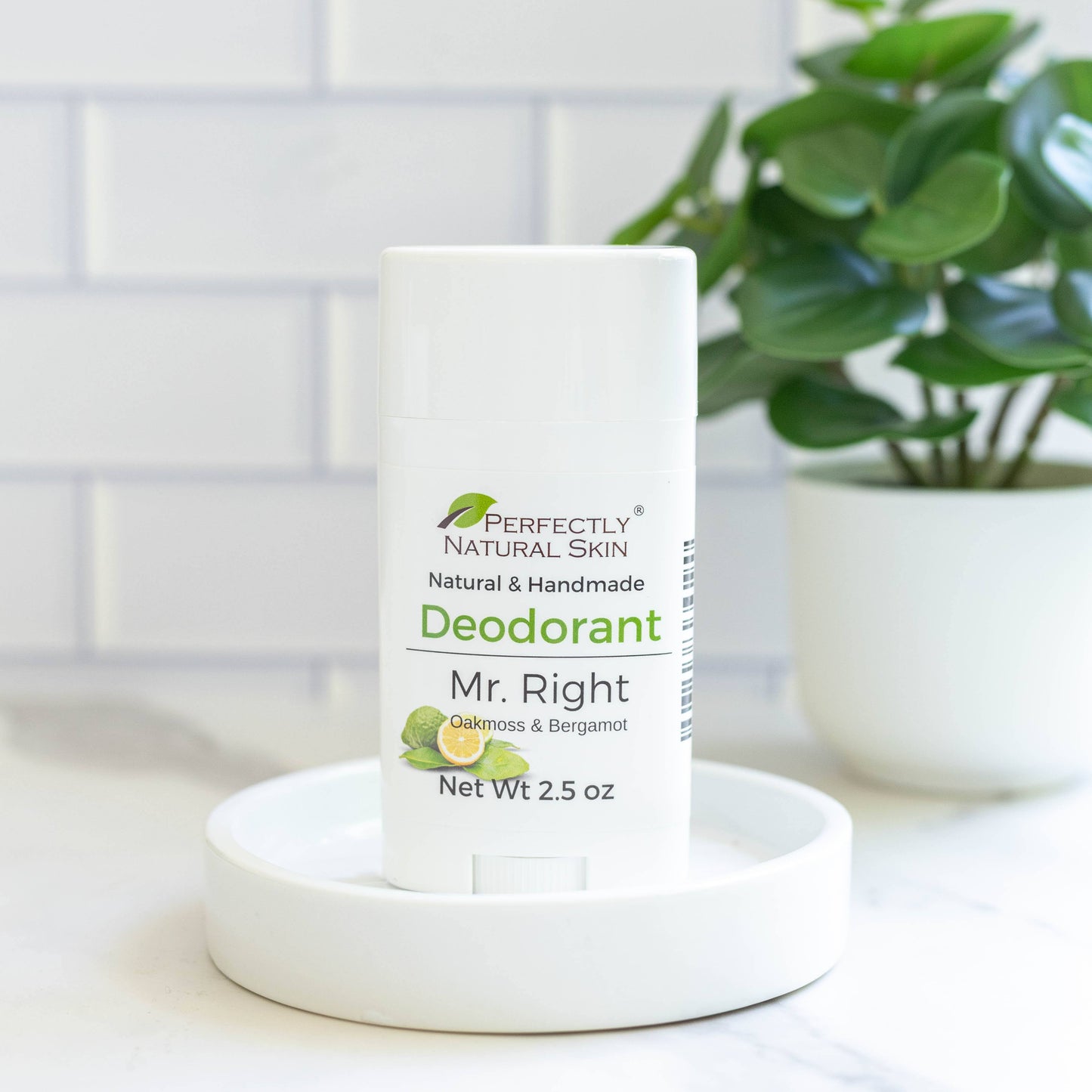 Aluminum-free natural deodorant Mr. Right scent, regular strength all-day odor protection