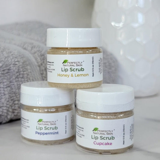 Natural lip scrub 0.5 oz Cupcake flavor, sweet exfoliating cane sugar lip scrub for soft kissable lips