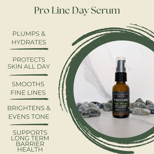 Pro-Line antioxidant day serum 1 oz close-up, CoQ10 and hyaluronic acid serum for daytime radiance