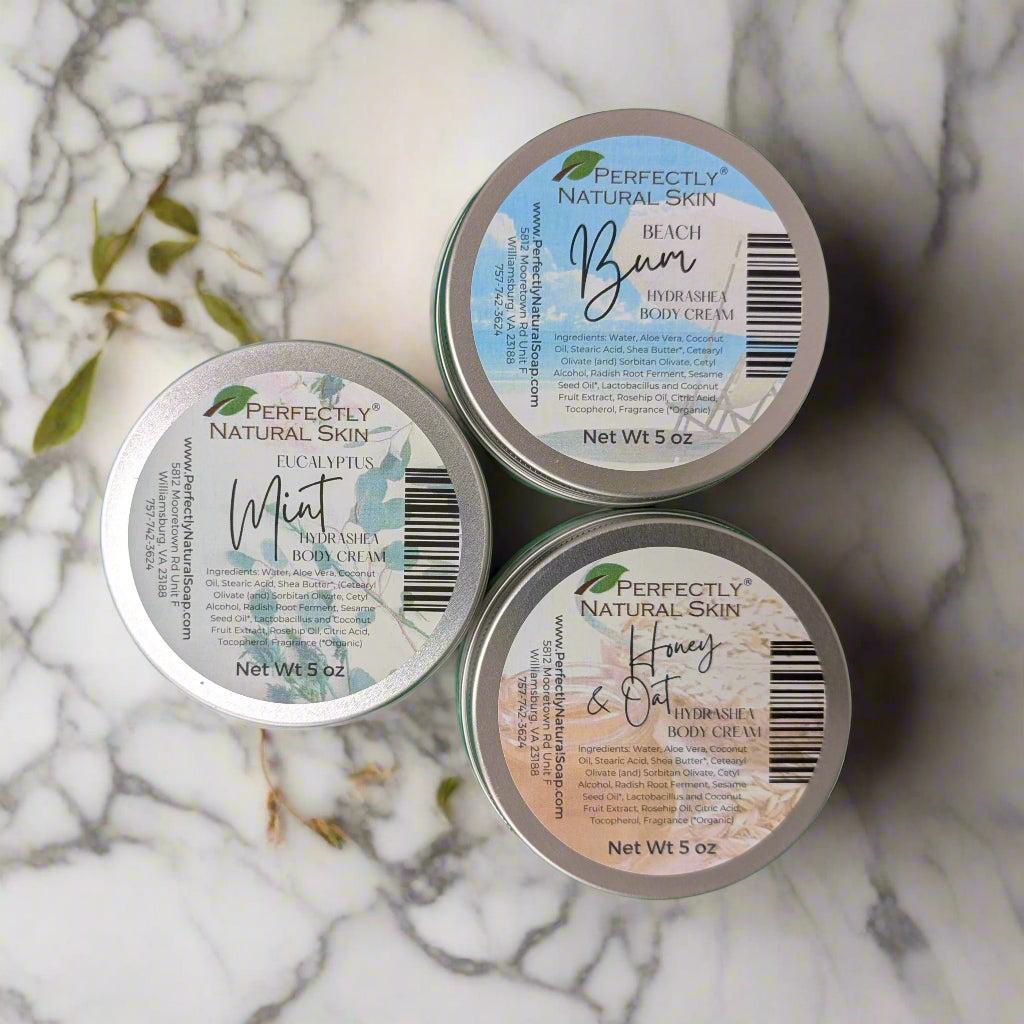 Perfectly You custom made-to-order HydraShea body cream 5 oz, personalized botanical shea butter body cream