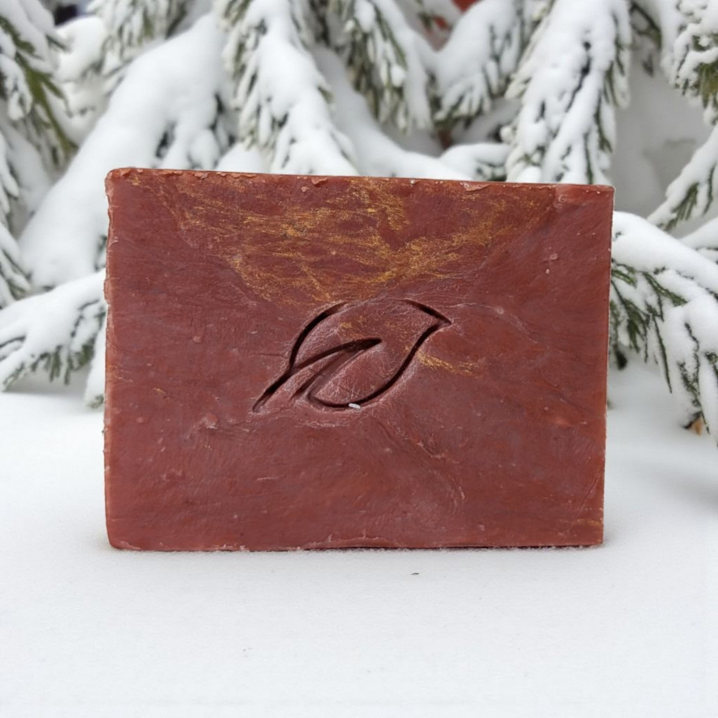 Spruce and berry handmade natural soap bar 4 oz on sale, fresh piney and fruity seasonal holiday soap
