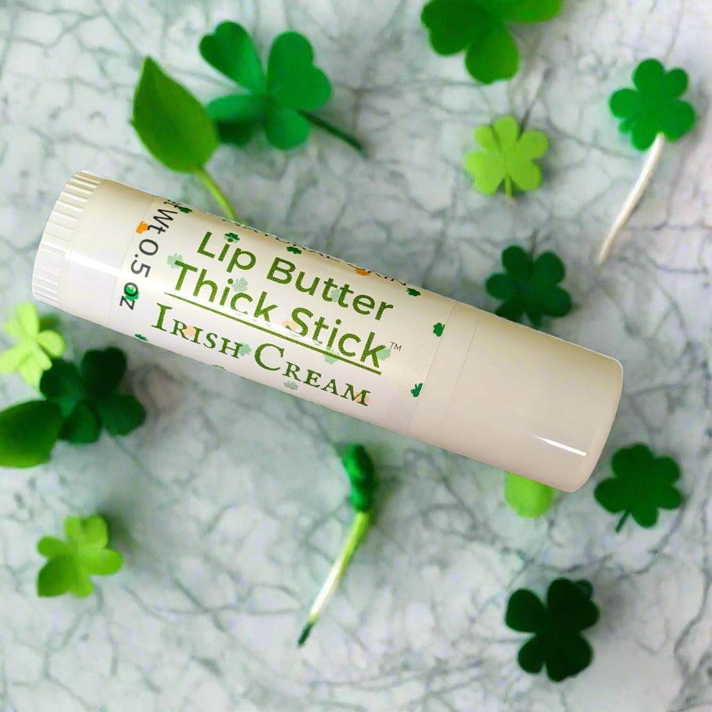 Thick Stick natural lip butter 0.5 oz Irish Cream scent, rich indulgent flavored natural lip balm