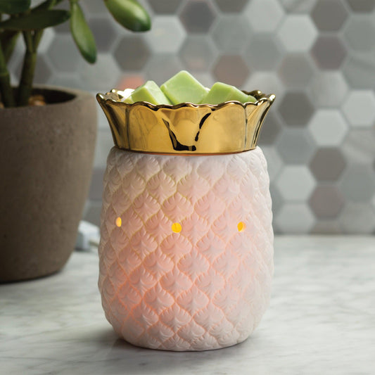 Illumination wax warmer Pineapple style, fun tropical-themed plug-in electric wax melt warmer