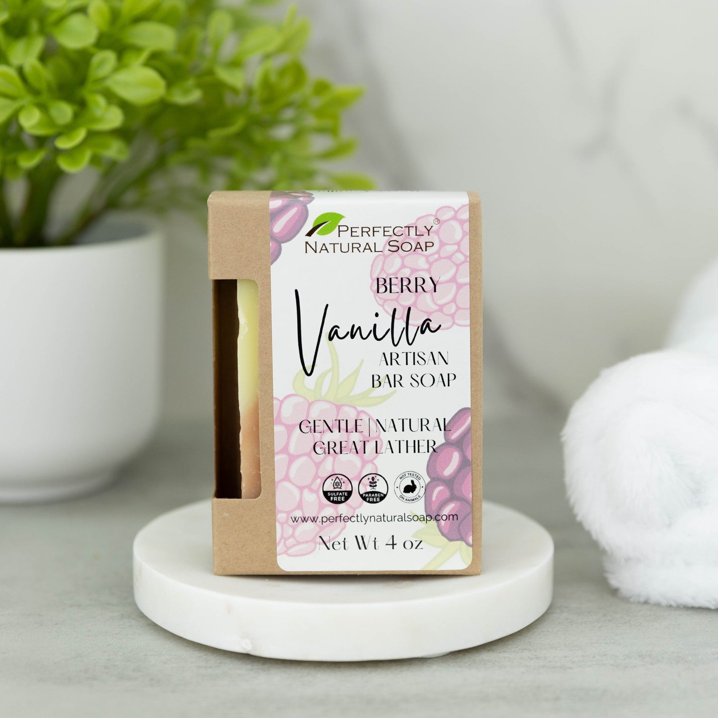 Berry Vanilla limited edition natural soap bar 4 oz, handmade bar with sweet berry fragrance