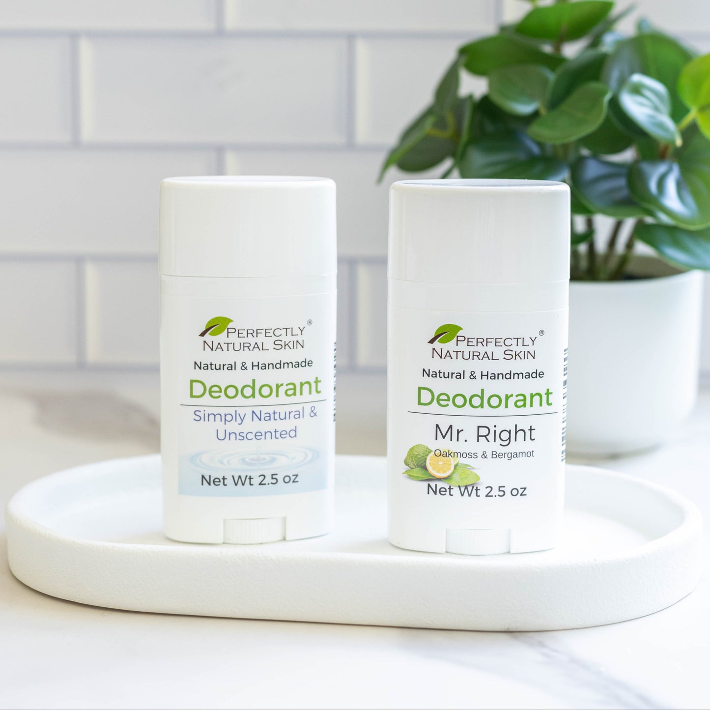 Aluminum-free natural deodorant Green Tea Cucumber scent, regular strength all-day odor protection