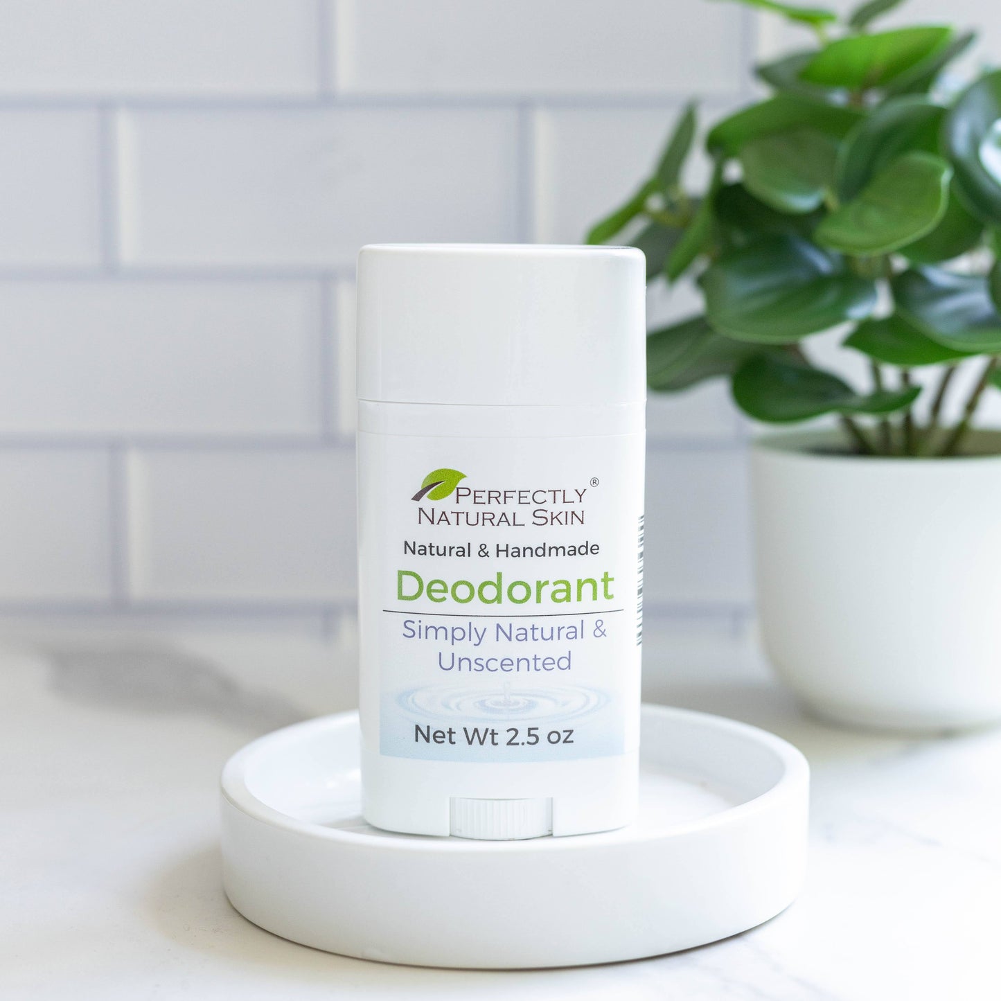 Aluminum-free natural deodorant Simply Natural Unscented, regular strength all-day odor protection