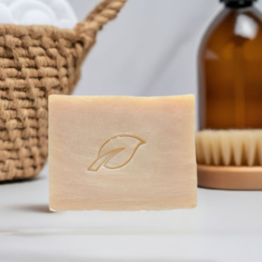 Amaretto handmade natural soap bar 4 oz, warm almond, cherry and vanilla scented moisturizing bar
