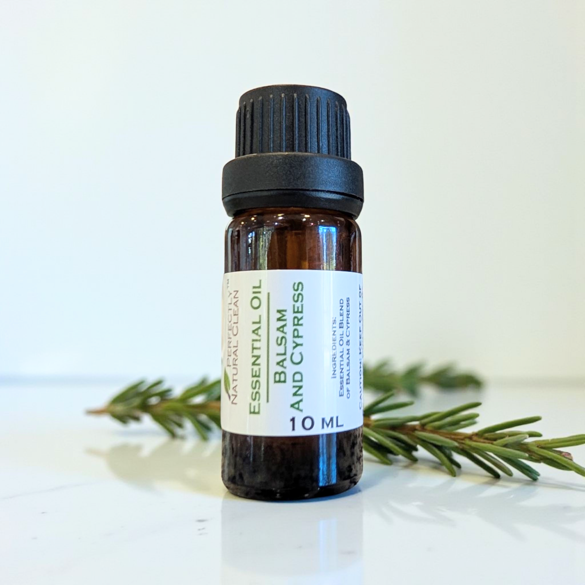 Balsam and cypress essential oil blend 10ml, crisp woodsy evergreen scent for diffuser or aromatherapy