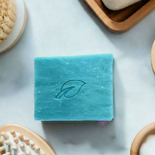 Beach Bum natural soap bar 4 oz, coastal scent with ocean air, suntan lotion and tropical floral notes