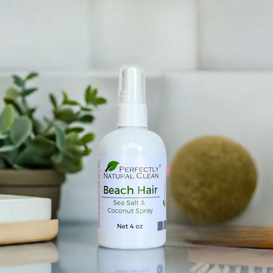 Beach Hair sea salt and coconut spray 4 oz, creates natural beachy waves and texture without crunch