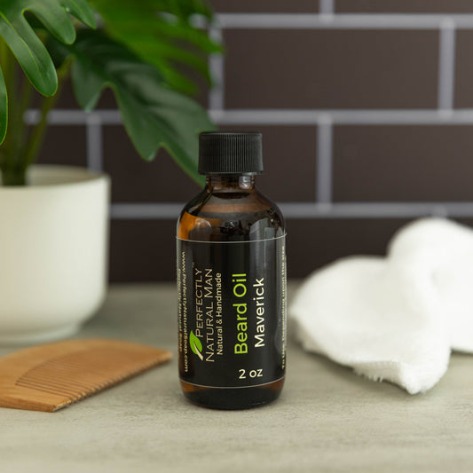 Natural beard oil 2 oz Maverick scent, nourishing apricot and jojoba oil blend to soften and condition beard