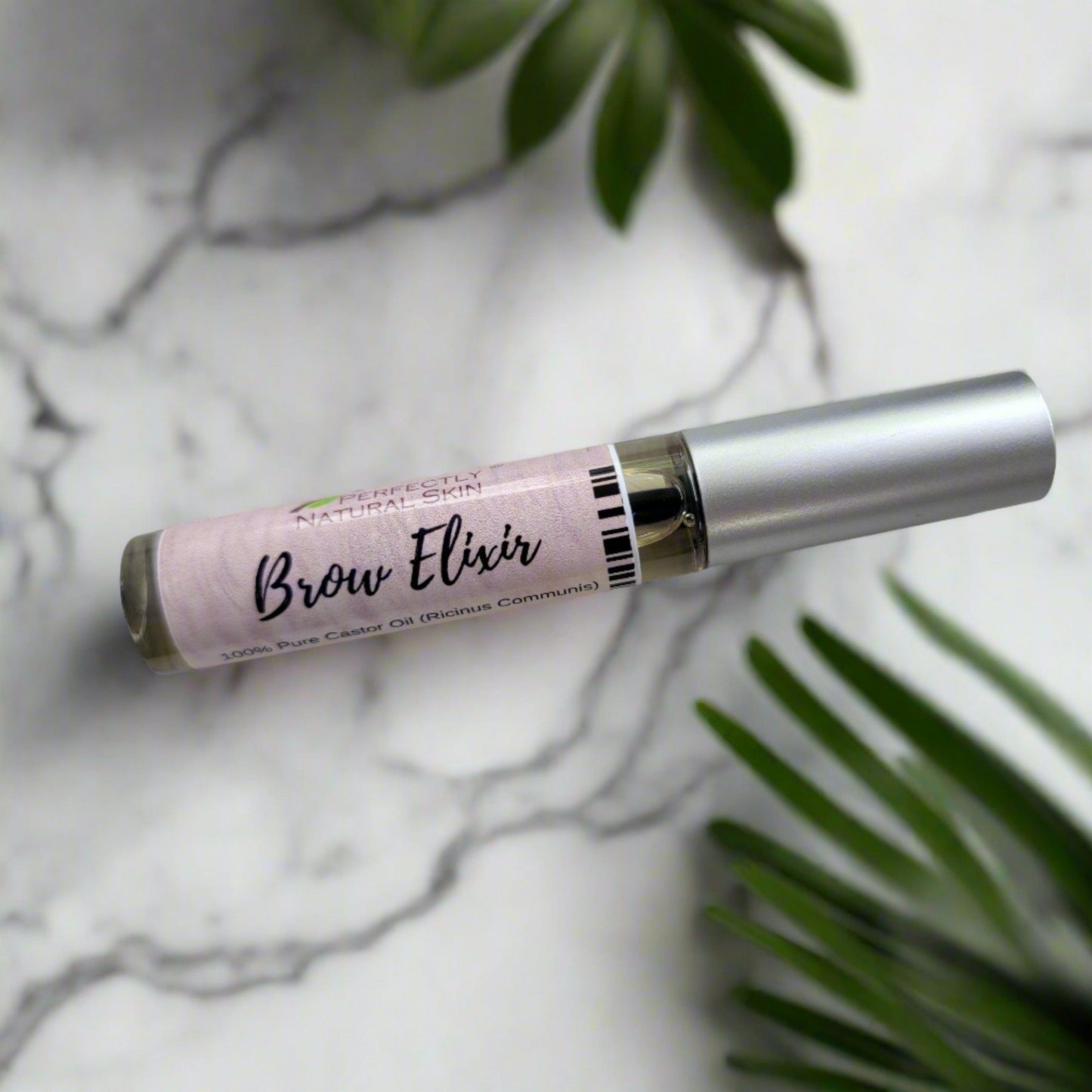 Pure castor oil brow and lash growth elixir 9ml, natural castor oil serum for fuller eyebrows and lashes