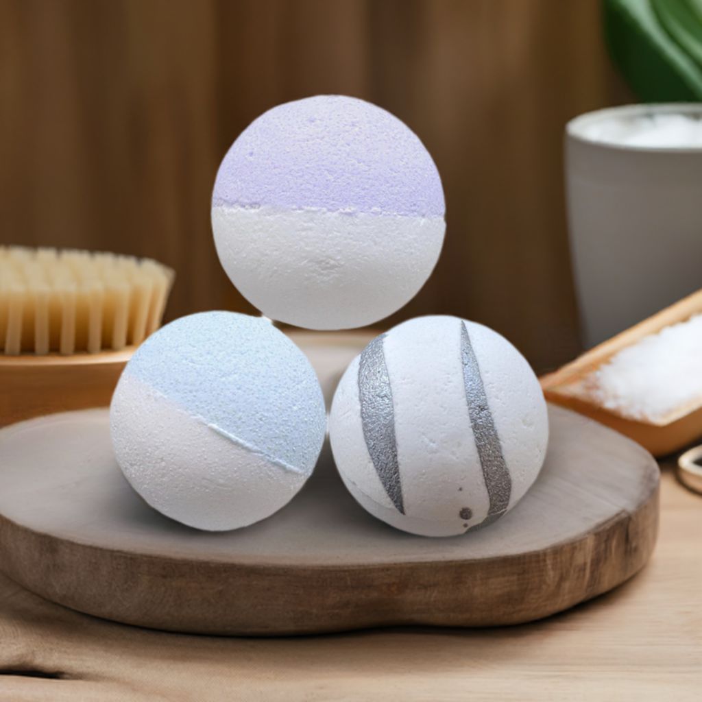 Bubble bath bomb 4 oz, foaming moisturizing fizzing bath bomb for a luxurious spa-style soak