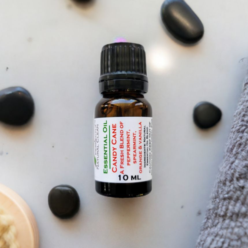 Candy Cane natural essential oil blend 10ml, festive peppermint and sweet candy scent for diffuser