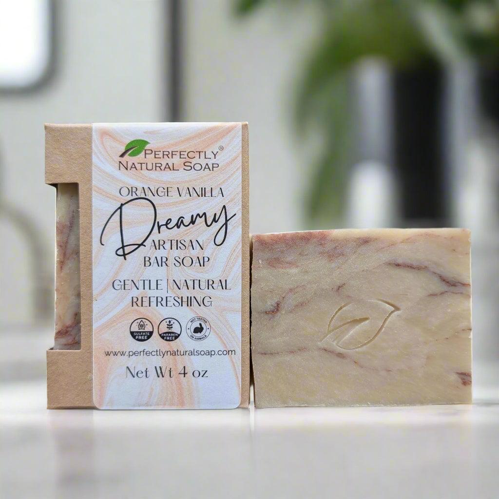 Dreamy handmade natural soap bar 4 oz limited edition, soft and dreamy scented moisturizing handmade soap