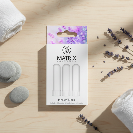 Essential oil inhaler tubes 3-pack, refillable blank DIY aromatherapy nasal inhalers