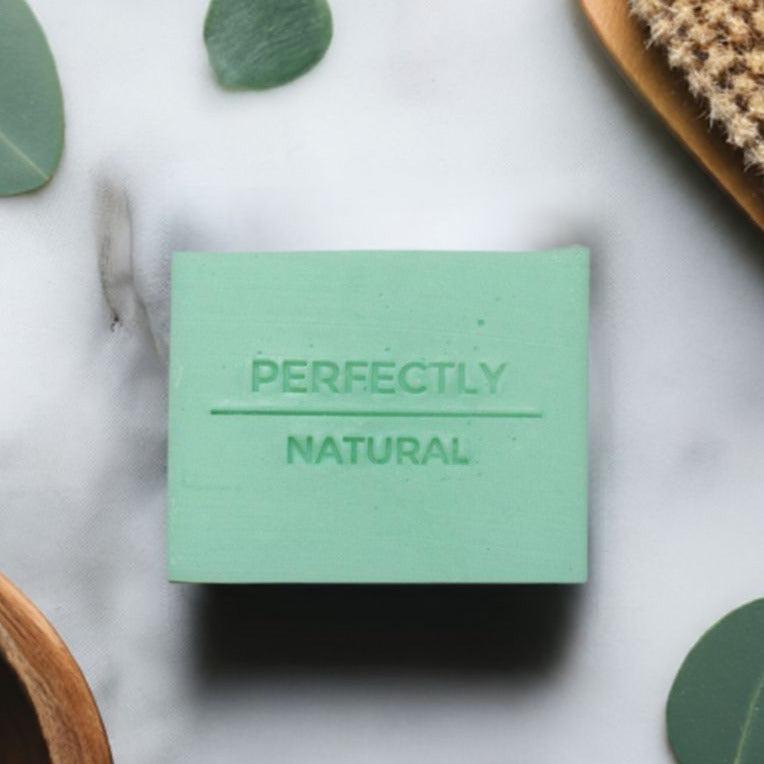 Eucalyptus mint handmade natural soap bar 4 oz, invigorating fresh eucalyptus and peppermint scented soap