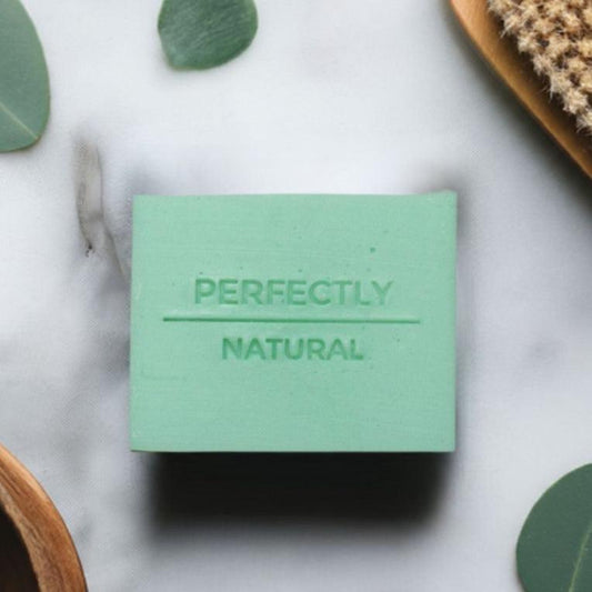 Eucalyptus mint handmade natural soap bar 4 oz, invigorating fresh eucalyptus and peppermint scented soap