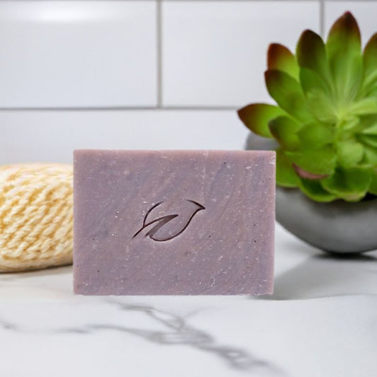 First Kiss handmade natural soap bar 4 oz, romantic rose and soft floral scented moisturizing soap