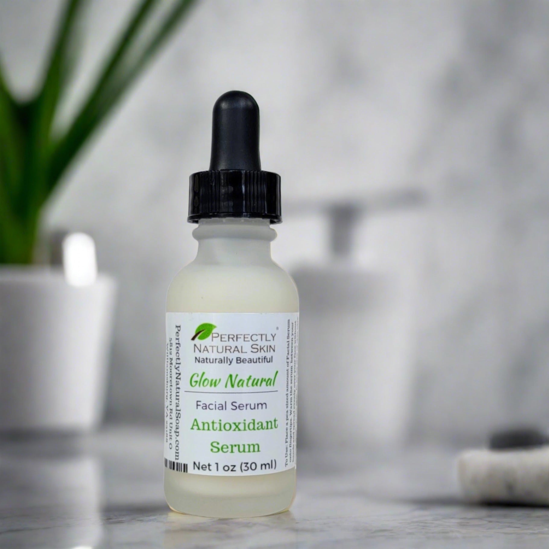 Glow natural antioxidant facial serum 1 oz, vitamin-rich serum to protect and brighten all skin types