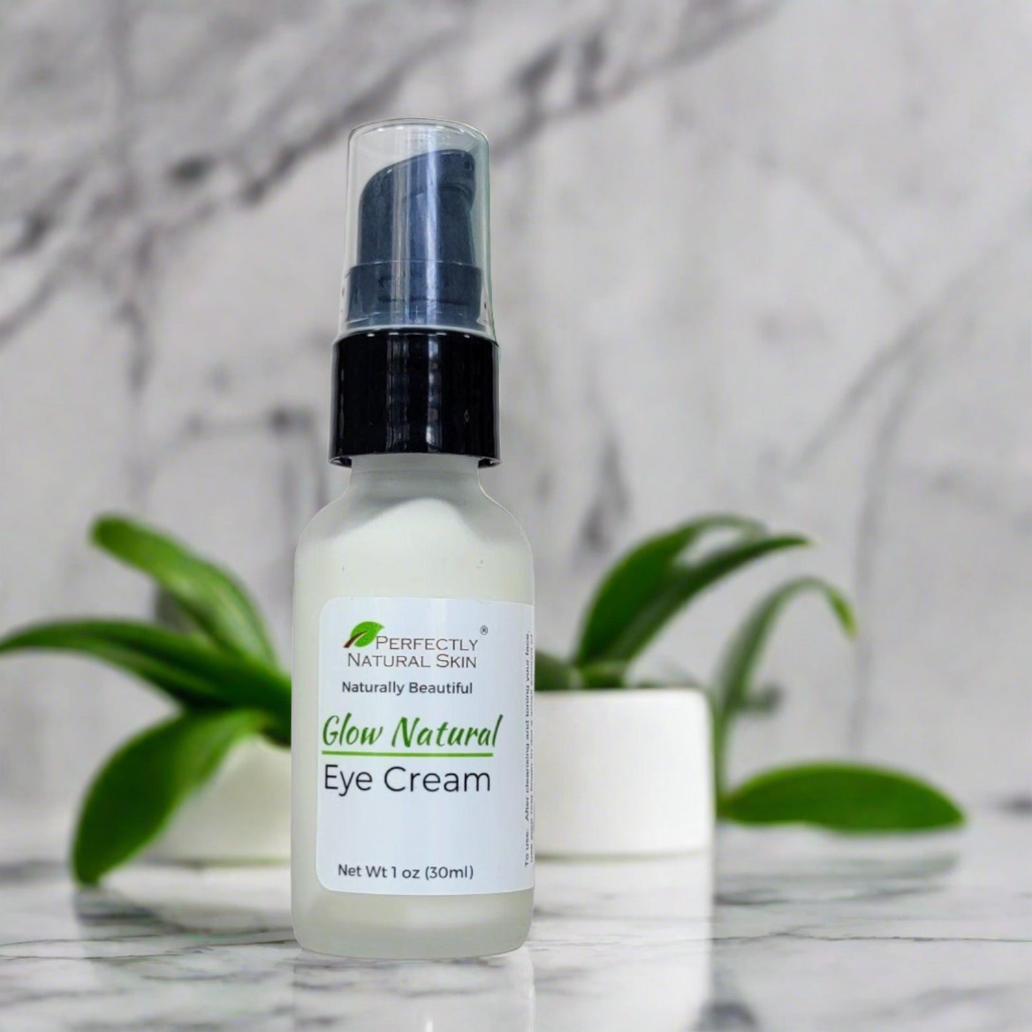 Glow natural eye cream 1 oz, lightweight hydrating eye cream for dark circles and fine lines