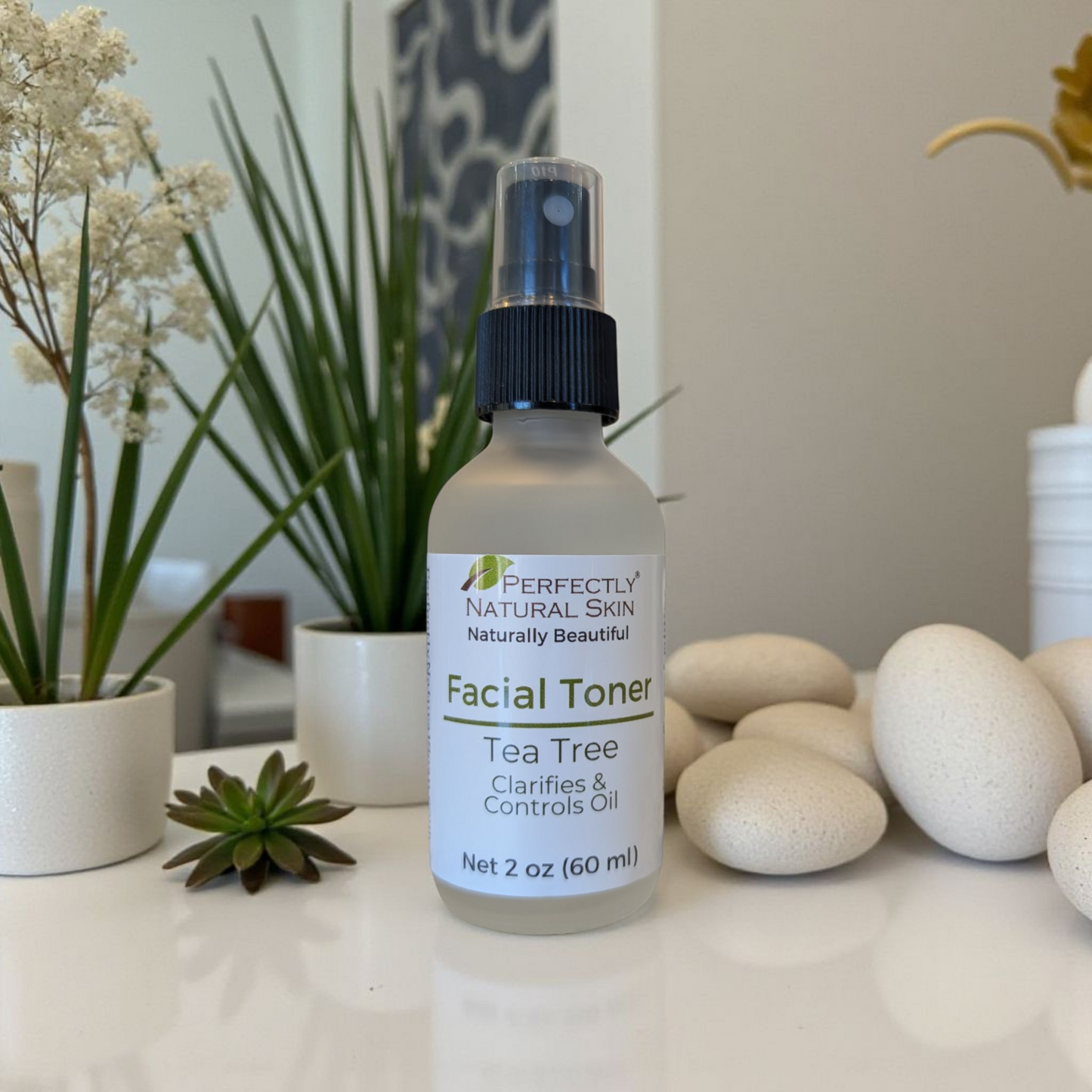 Glow natural tea tree toner 2 oz, clarifying toner with tea tree for blemish-prone and oily skin types