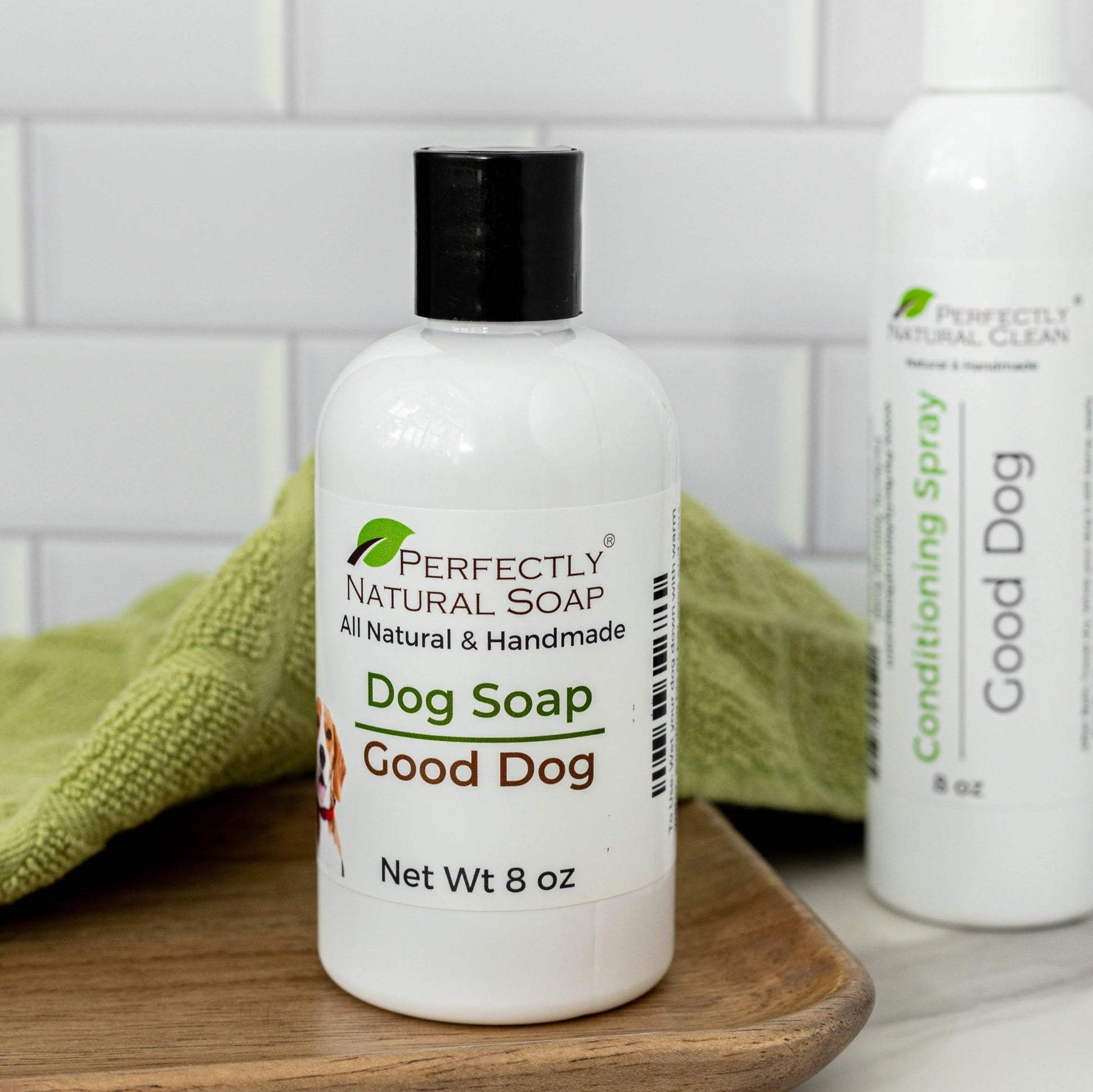 Good Dog natural liquid dog shampoo with orange peel and tea tree oil, gentle plant-based pet shampoo