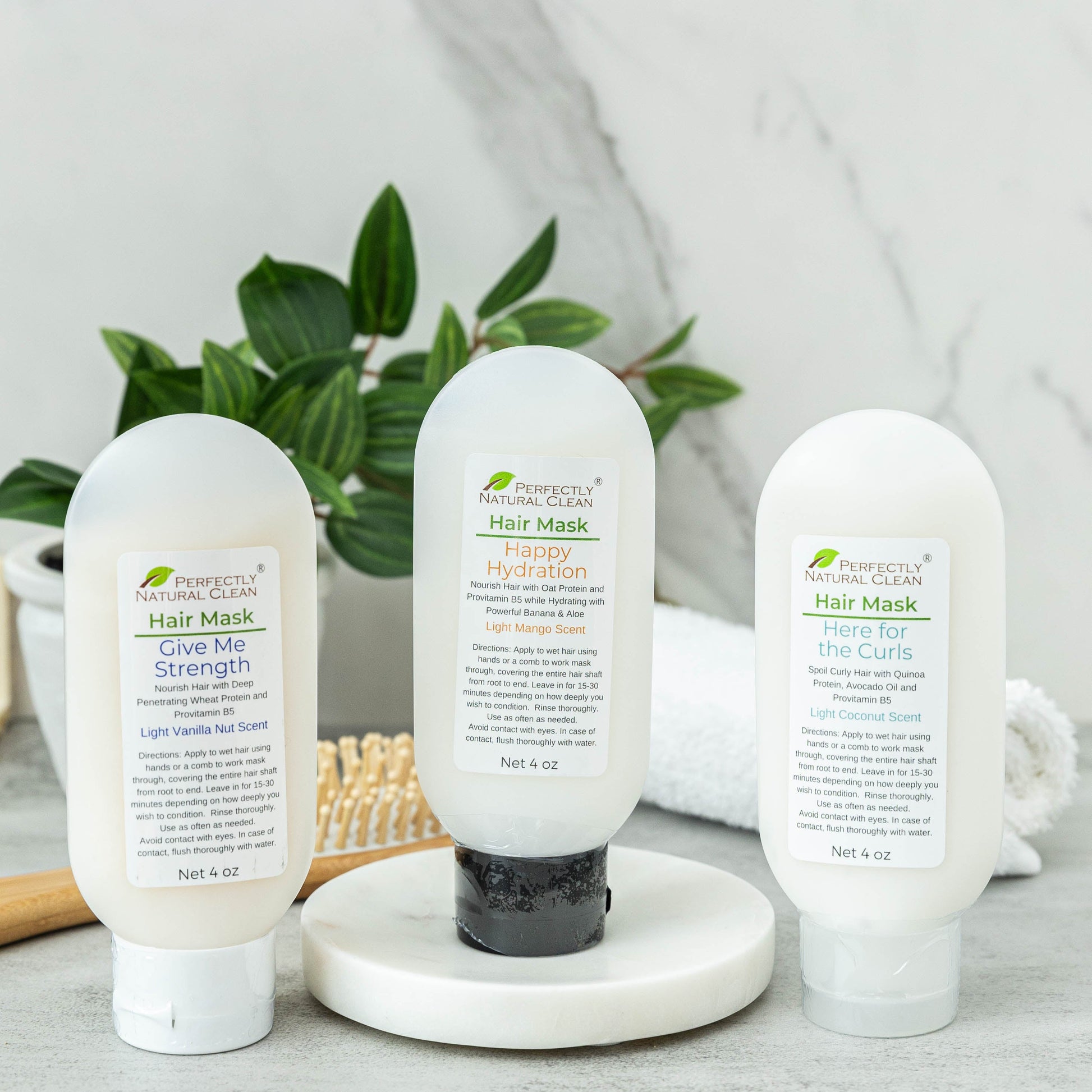Hair mask treatment 4 oz Give Me Strength variety, deep conditioning protein mask for damaged or brittle hair