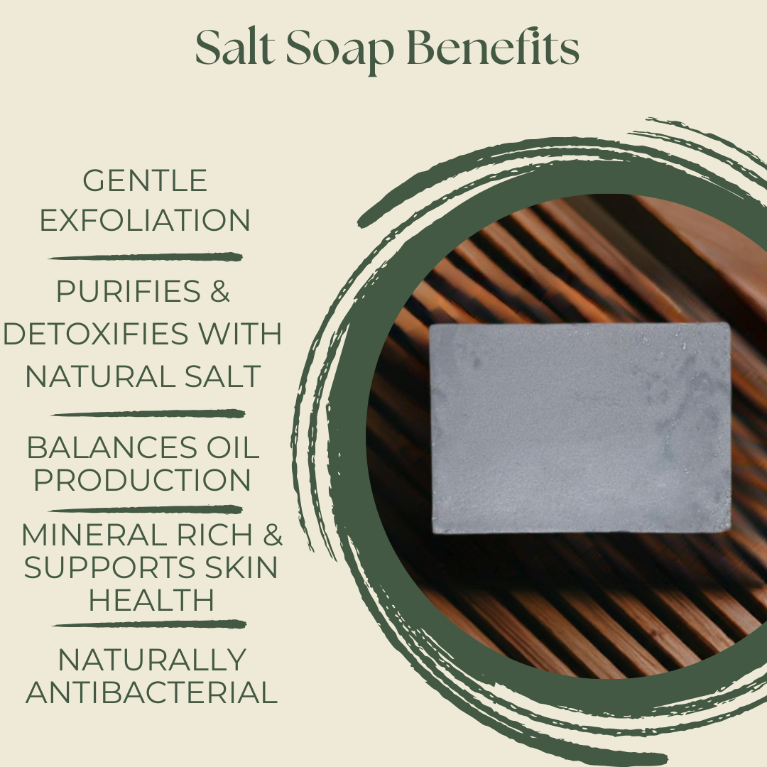 Handmade natural salt soap bar Information Chart