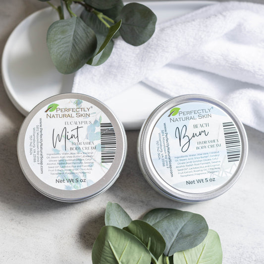 HydraShea botanical body cream 5 oz Amaretto scent, rich shea butter body cream for dry and thirsty skin
