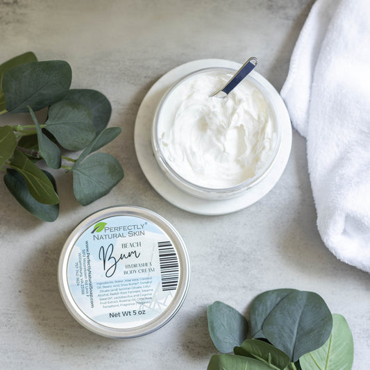 HydraShea botanical body cream 5 oz Beach Bum scent, deeply moisturizing natural shea butter body cream