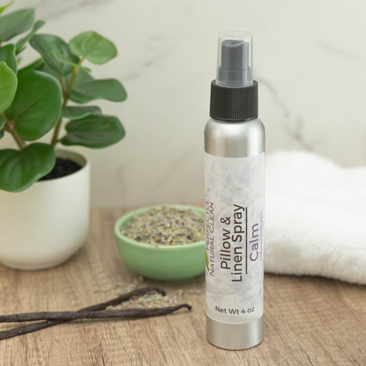 Linen and pillow spray 4 oz Calm Lavender Vanilla scent, natural sleep-promoting spray for pillows and sheets