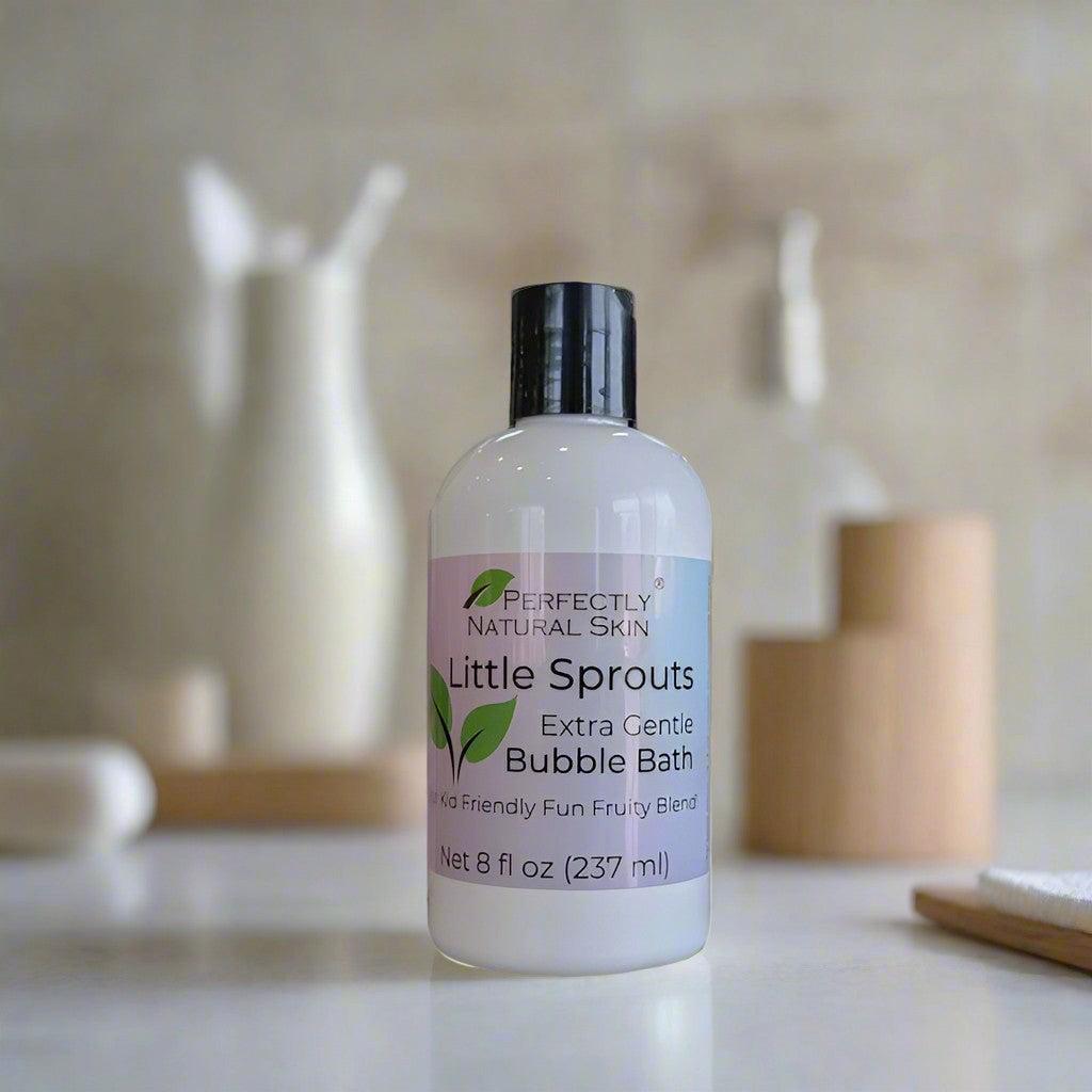Little Sprouts bubble bath 8 oz, gentle tear-free natural bubble bath for babies and young children