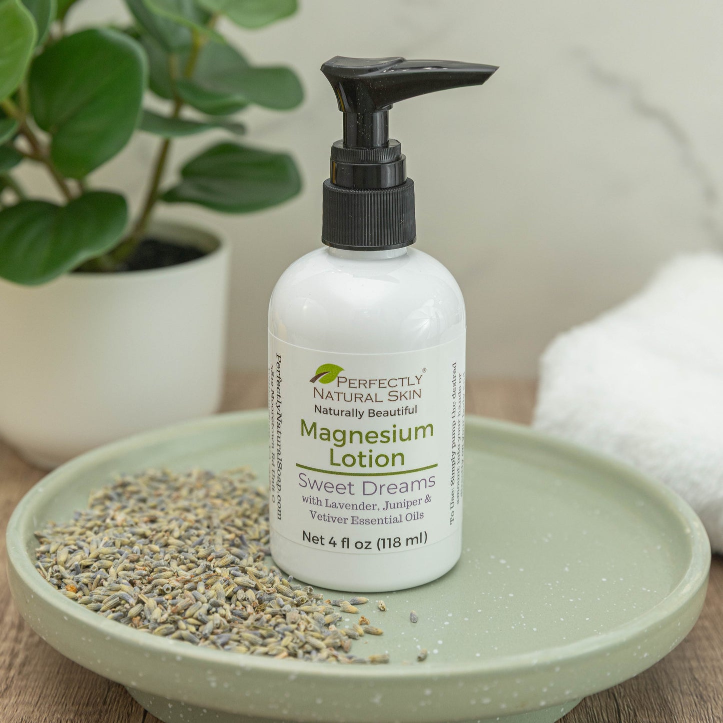 Magnesium lotion 4 oz Sweet Dreams scent, sleep and relaxation formula with magnesium and calming lavender