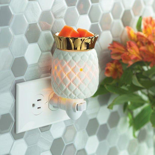Oil and wax tart plug-in warmer Pineapple style, tropical plug-in warmer for essential oils and wax melts