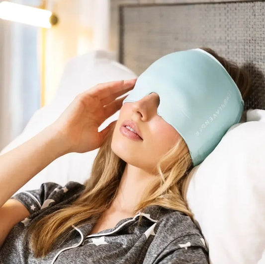 Out Cold Temp-Smart migraine cap choice of color, gel-filled cold therapy head wrap for migraine relief