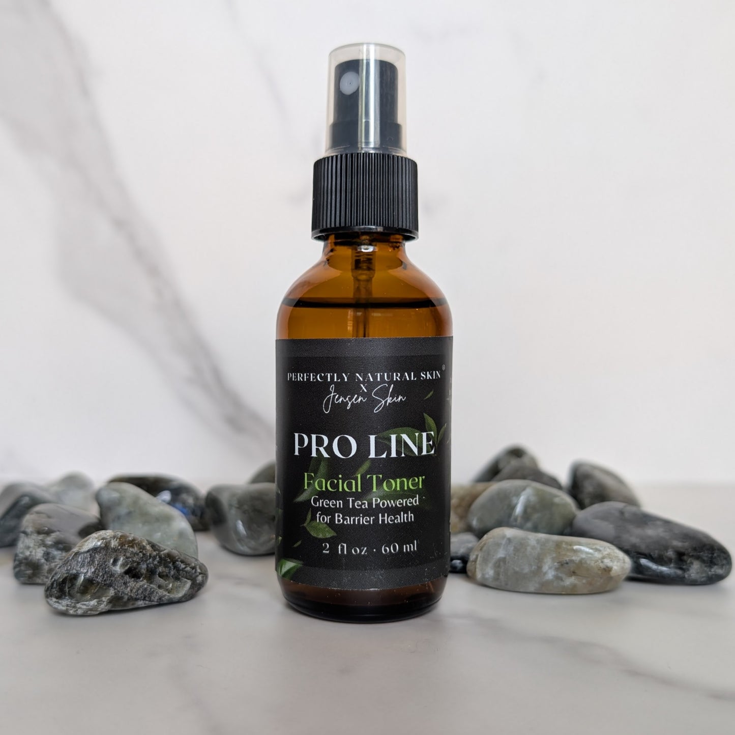 Pro-Line botanical facial toner 2 oz with green tea and aloe, antioxidant toner for daily skin balancing