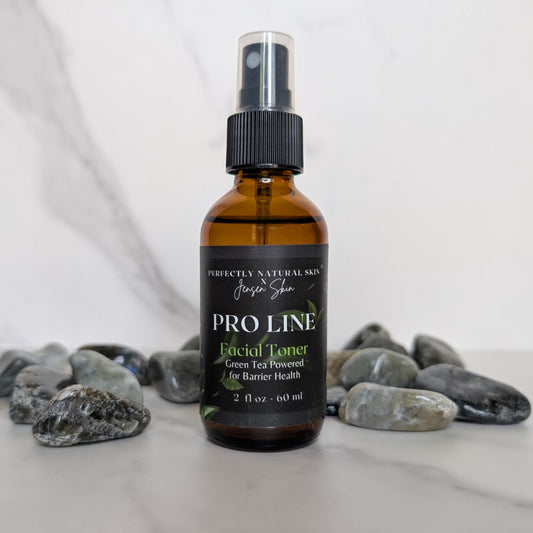 Pro-Line botanical facial toner 2 oz with green tea and aloe, antioxidant toner for daily skin balancing