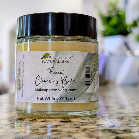 Cleansing Balm 4 oz jar, luxurious natural balm cleanser that melts away makeup and impurities