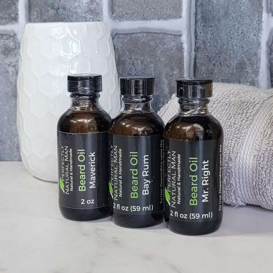 Perfectly You custom made-to-order beard oil 2 oz, personalized natural beard oil in your choice of scent