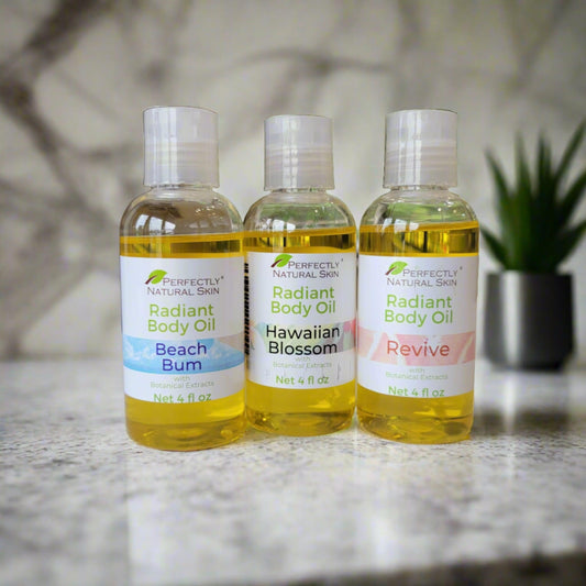Perfectly You custom made-to-order radiant body oil 4 oz, personalized silky natural body oil in your scent