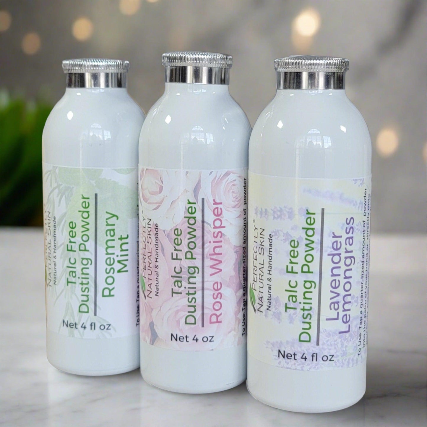 Perfectly You custom made-to-order talc-free dusting powder 4 oz, personalized natural body powder in your scent