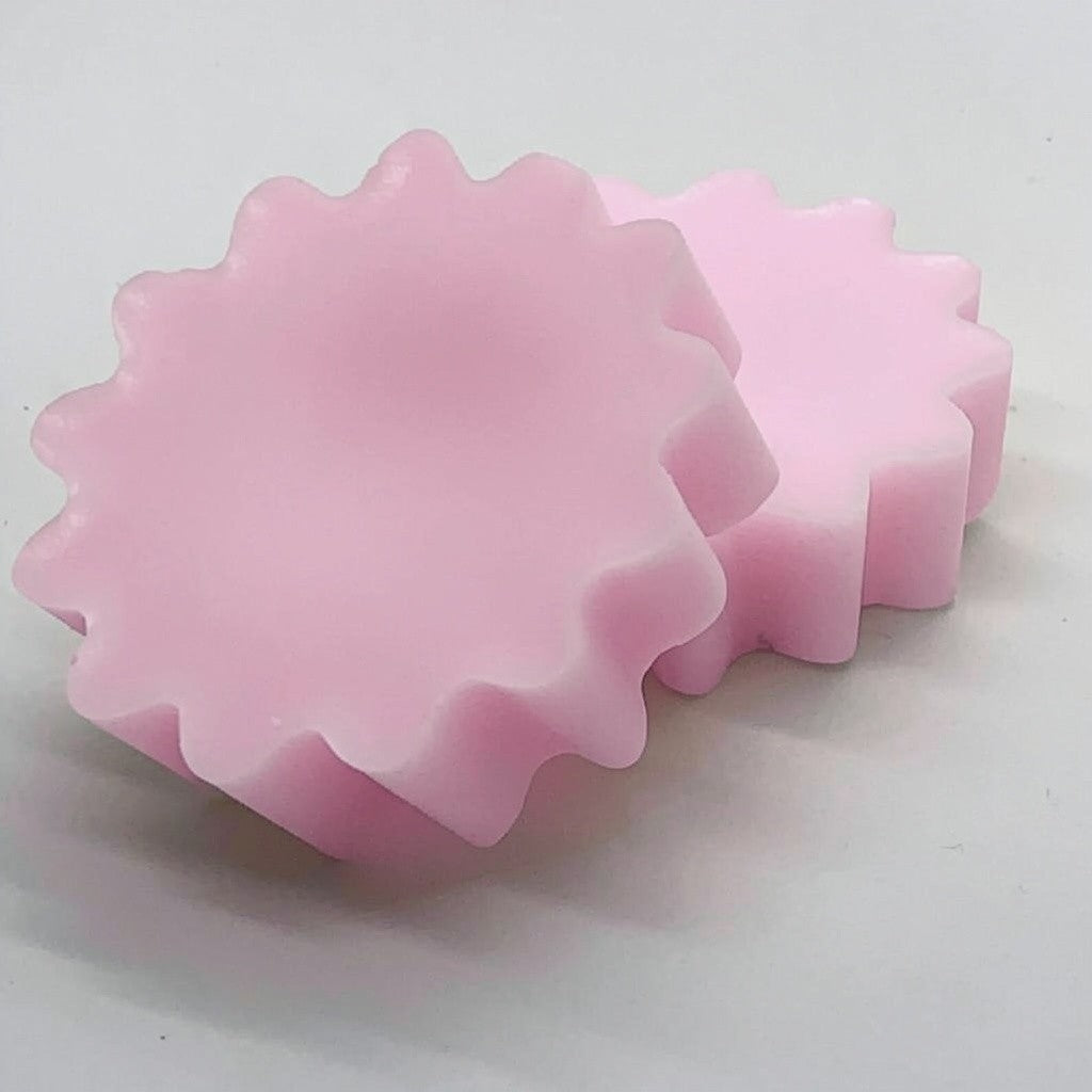 Wax tart individual 0.75 oz in neutral color, handmade scented wax melt for fragrance warmers