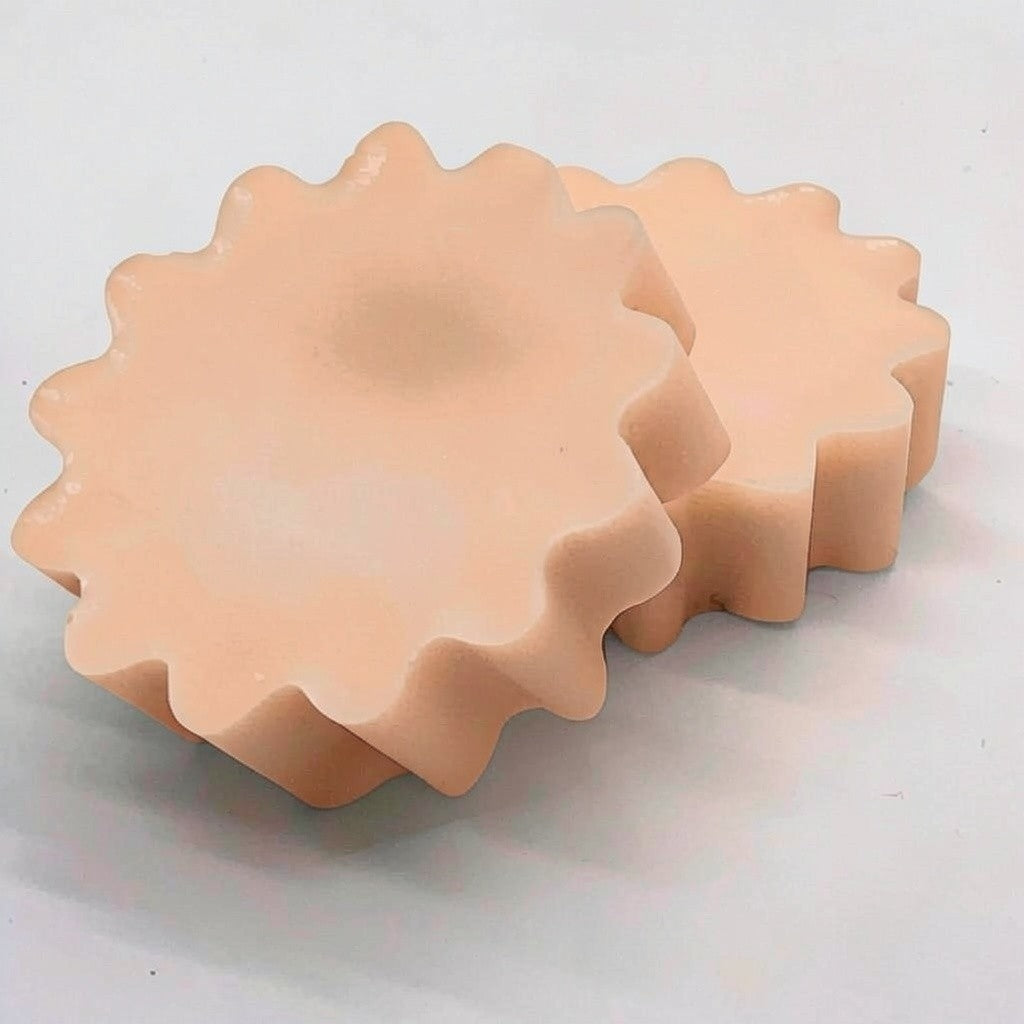 Wax tart individual 0.75 oz showing smooth wax finish, natural scented wax melt variety