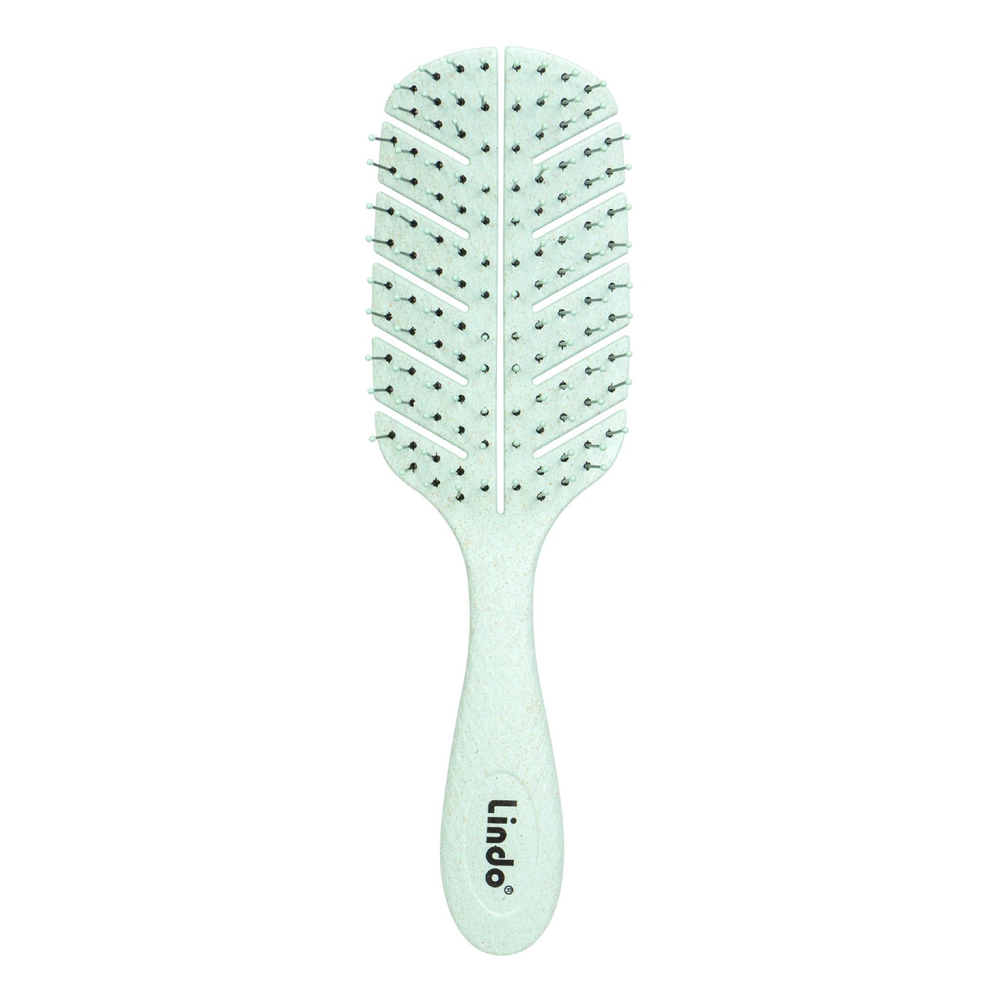 Eco plant fiber detangling hair brush in mint, eco-friendly plant-based hair brush for all hair types