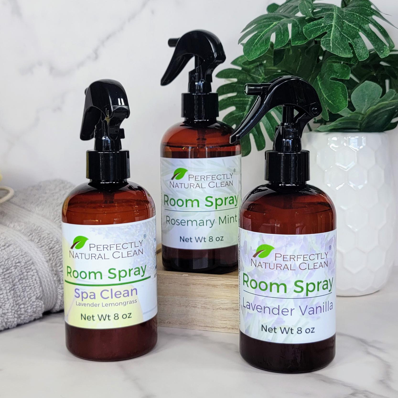 Room spray 8 oz Lavender Vanilla scent, calming lavender room and linen spray for bedroom