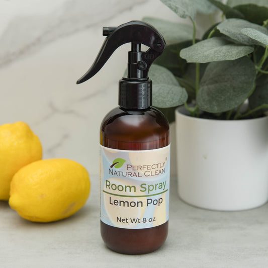 Room spray 8 oz Lemon Pop scent, natural freshening room and linen spray with bright citrus