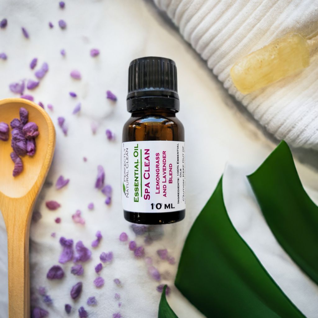 Spa Clean lavender and lemongrass essential oil blend 10ml, clean refreshing spa-inspired blend for diffuser