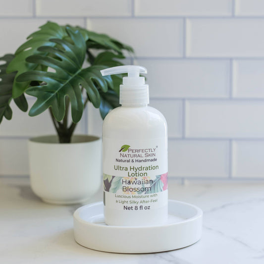 Ultra hydration body lotion 8 oz Hawaiian Blossom scent, tropical natural moisturizing body lotion