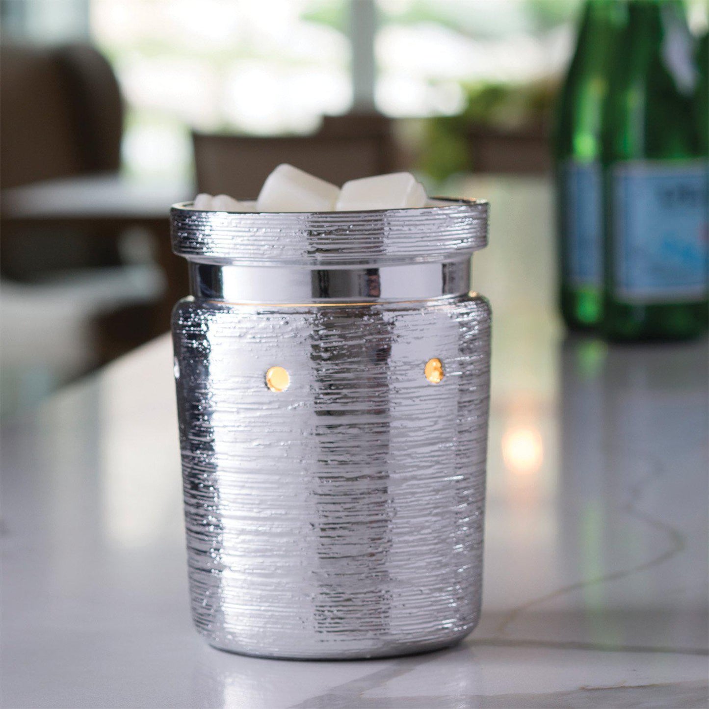 Illumination wax warmer Chrome style, sleek modern chrome finish electric wax melt warmer